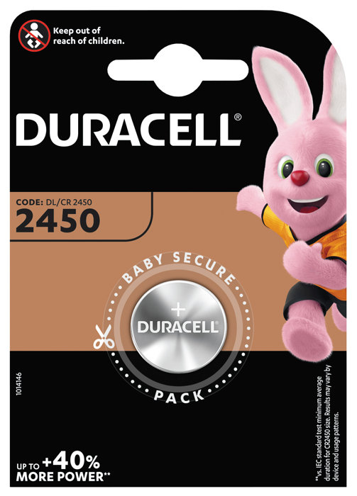 Duracell knapcellebatteri 2450 1-pk.